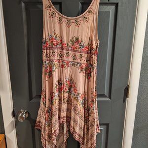 handkerchief boho summer dress